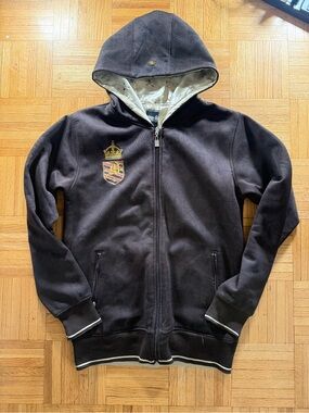 Mecca AOP Zip Up Hoodie Y2K XL Vintage 2000